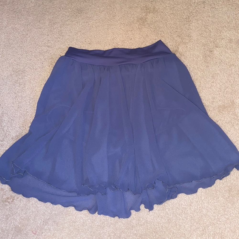 Dusty blue dance skirt